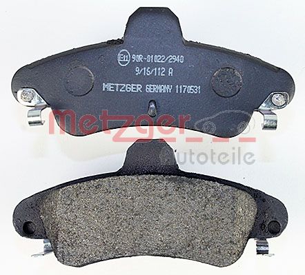 METZGER 1170531 Bremsbelagsatz, Scheibenbremse